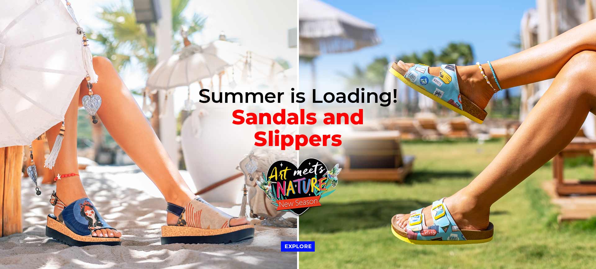 summer is loading! sandals and slippers