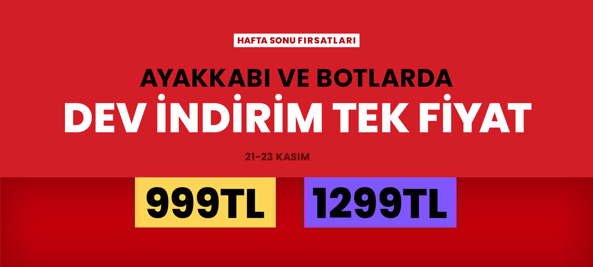 Hafta sonu fırsatları