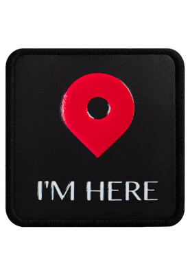 Dogo - Unisex Black Removable Hat Patch- I'm Here Design