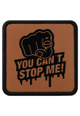 Dogo - Unisex Brown Removable Hat Patch- You Can't Stop Me Design