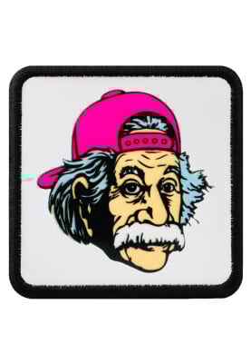 Dogo - Unisex Çok Renkli Değiştirilebilir Şapka Sticker- Einstein Pink Cap Tasarım