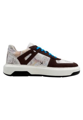 Dogo - Erkek Vegan Deri Krem Sneakers - Ink and Pictures Tasarım