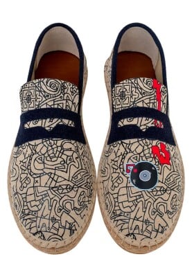 Erkek Vegan Gri Espadril - Street Music Tasarım - Thumbnail (1)