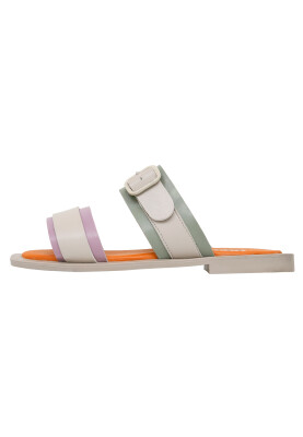 Dogo - Femme Cuir Vegan Beige Sandales - Beige Sunny Motif