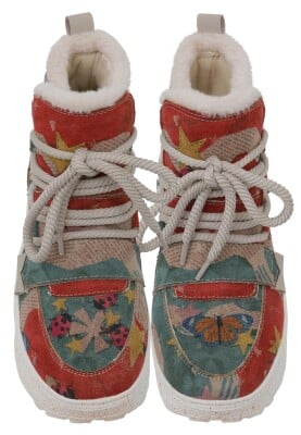 Dogo - Femme Cuir Vegan Multicolore Bottes - Paperanimals Motif