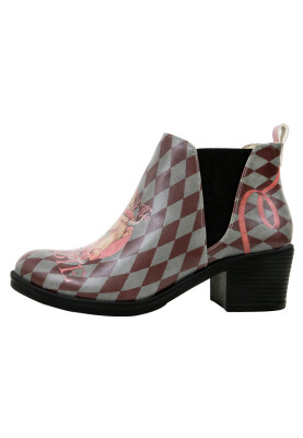 Dogo - Femme Cuir Vegan Multicolore Bottes Longues - Abbie Motif