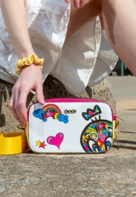 Dogo - Femme Cuir Vegan Multicolore Sac à Main - Warner Bros Looney Tunes Tweety in Peace Motif
