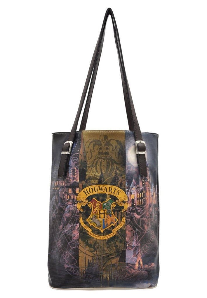 Femme Cuir Vegan Multicolore Sac d'épaule - Warner Bros Hogwarts Castle Harry  Potter Motif - DOGO Store