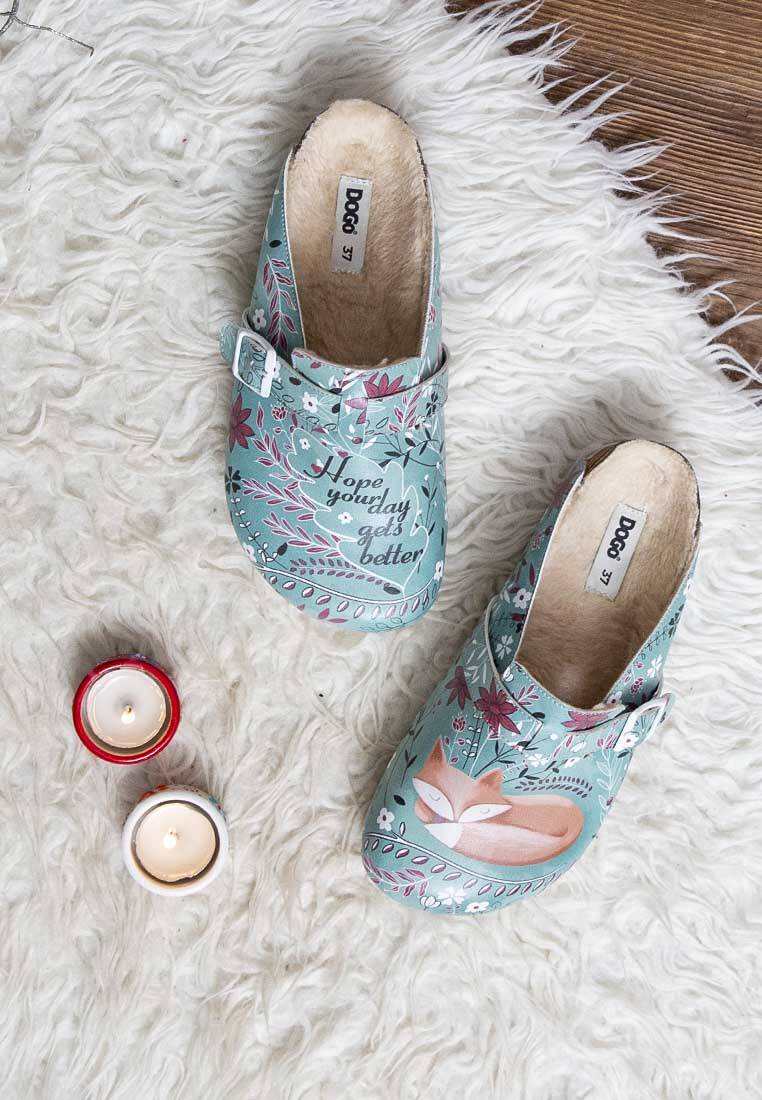 Chaussons mules Harry Potter gris fille
