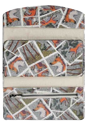 Femme Gris Portefeuille - A Day of a Fox Motif - Thumbnail (1)