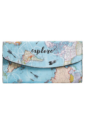 Dogo - Femme Turquoise Portefeuille - Explore Motif