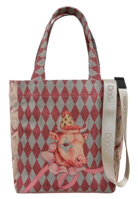Dogo - Femme Vegan Multicolore Large Tote Bag - Abbie Motif