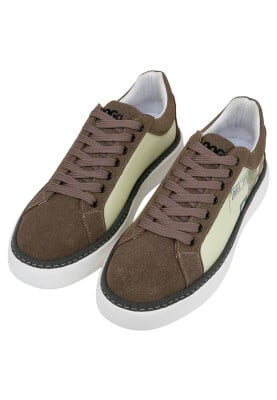 Homme Cuir Vegan Multicolore Baskets - Rules System Motif - Thumbnail (1)