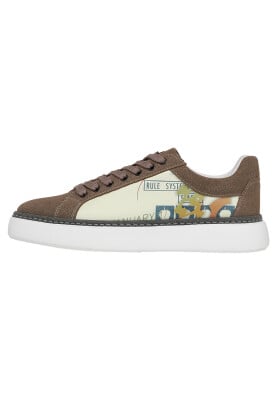 Dogo - Homme Cuir Vegan Multicolore Baskets - Rules System Motif