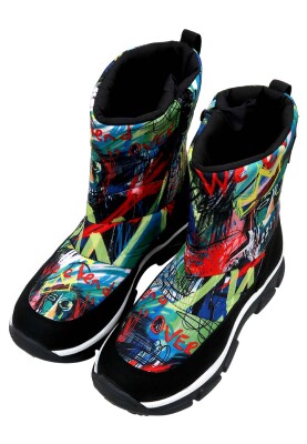 Dogo - Kadın Vegan Çok Renkli Bot - The Weekend is Over Tasarım