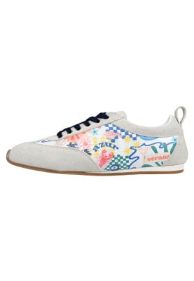 Dogo - Kadın Vegan Deri Bej Sneakers - Azur Tasarım