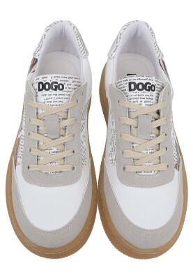 Kadın Vegan Deri Beyaz Sneakers - The Wise Owl Tasarım - Thumbnail (1)