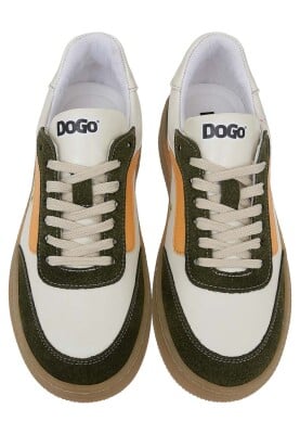 Kadın Vegan Deri Krem Sneakers - Warner Bros Looney Tunes Sylvester and Tweety Tasarım - Thumbnail (1)