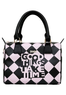 Dogo - Kadın Vegan Deri Siyah El Çantası - Good Things Take Time Tasarım