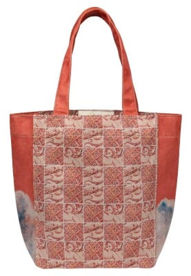 Kadın Vegan Krem Large Tote Bag - Angel's Dream Tasarım - Thumbnail (1)