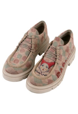 Dogo - Kadın Vegan Krem Loafer - Carnival Tasarım