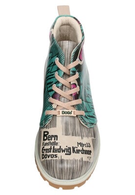 Men Vegan Leather Multicolor Ankle Boots - Kunsthalle Design - DOGO Store