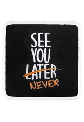 Dogo - Unisex Noir Casquette Patch Amovible- See You Never Motif