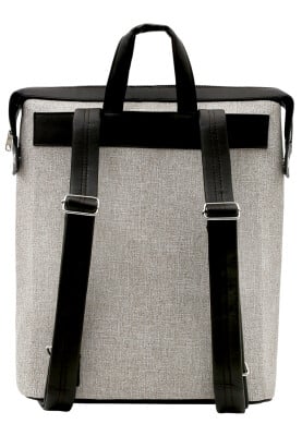 Unisex Vegan Grey Backpack - Dynamic Spirit Design - Thumbnail (1)