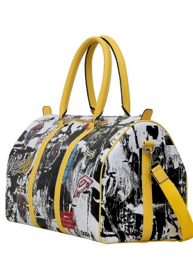 Unisex Vegan Leather Multicolor Duffle Bag - Achso Design - Thumbnail (1)