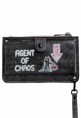 Dogo - Women Black Wallet - Agent of Chaos Design