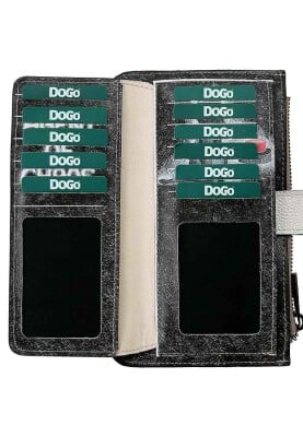 Women Black Wallet - Agent of Chaos Design - Thumbnail (1)