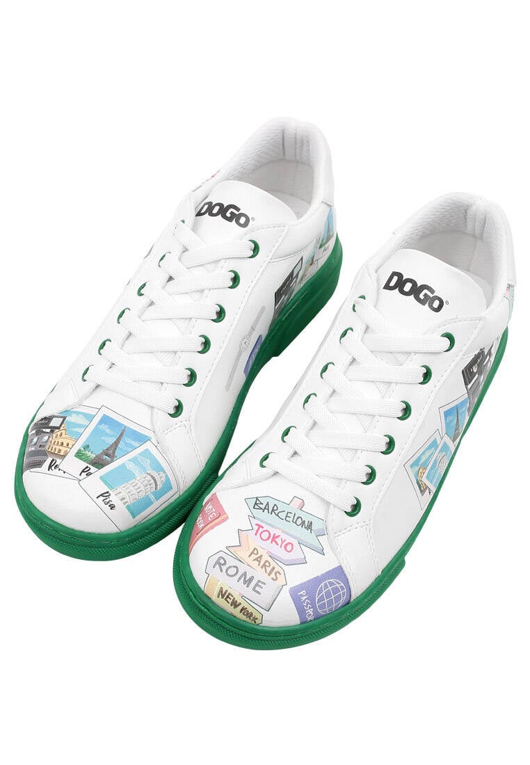 Vluchtig vonnis enkel en alleen Women Vegan Leather White Sneakers - Ready to Travel Design | DOGO Store