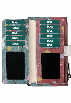 Women Multicolor Wallet - Paper Animals Design - Thumbnail (1)