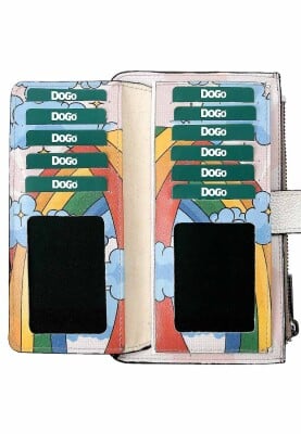 Women Multicolor Wallet - The Lucky Cat Design - Thumbnail (1)