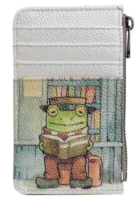 Women Multicolor Wallet - Bookstore Frog Design - Thumbnail (1)