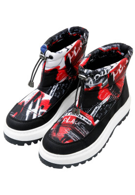 Dogo - Women Vegan Black Long Boots - What Do U Want Design