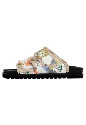 Dogo - Women Vegan Black Slippers - Minimal Crisis Design