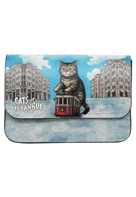 Dogo - Women Vegan Leather Blue Purse - Paws on Taksim Design