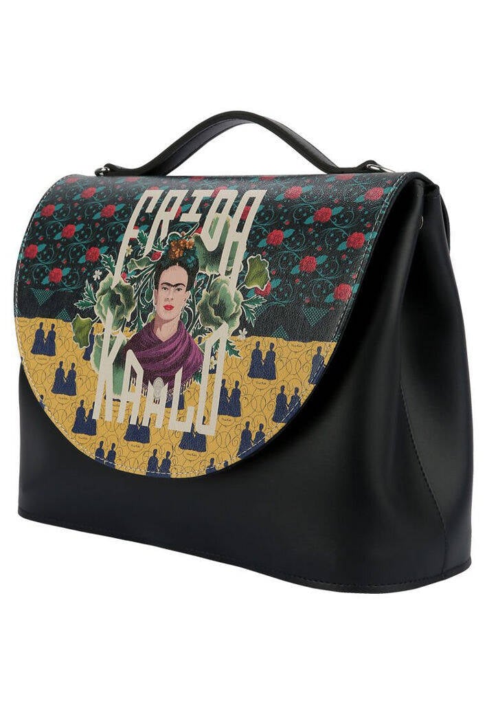 Yellow Frida Kahlo printed organic cotton Canvas bag – Mosegi