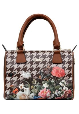 Dogo - Women Vegan Leather Brown Purse - Brown Majestic Garden Design