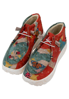 Dogo - Women Vegan Leather Multicolor Boots - Paperanimals Design