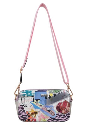 Women Vegan Leather Multicolor Purse - Minimal Crisis Design - Thumbnail (1)