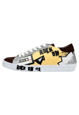 Dogo - Women Vegan Leather Multicolor Sneakers - Rock On Design