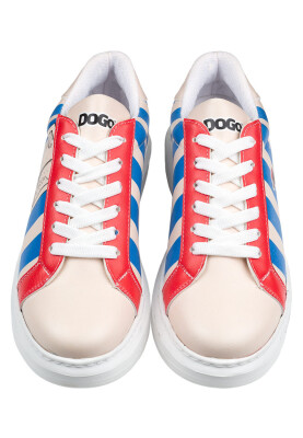 Women Vegan Leather White Sneakers - Mon Amour Design - Thumbnail (1)