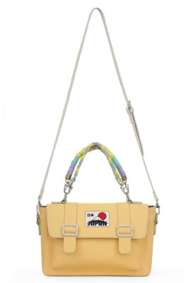 Women Vegan Leather Yellow Purse - Japan Design - Thumbnail (1)