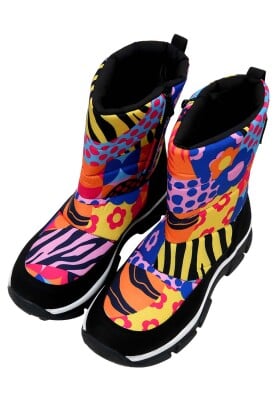Dogo - Women Vegan Multicolor Boots - Color Blast Design