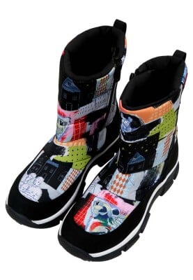 Dogo - Women Vegan Multicolor Boots - The Nice Mice Design