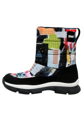 Women Vegan Multicolor Boots - The Nice Mice Design - Thumbnail (1)