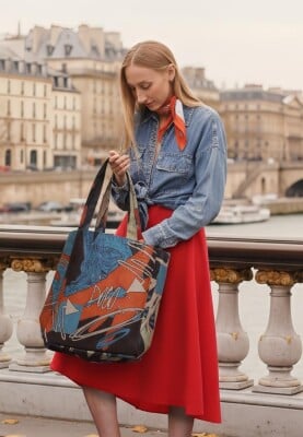 Dogo - Women Vegan Multicolor Large Tote Bag - The Youth of Dogo Design