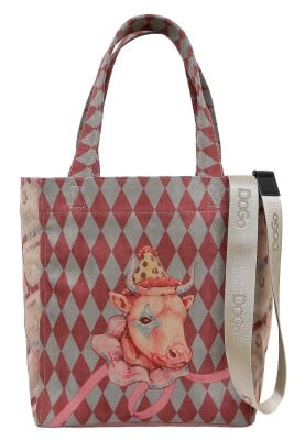 Dogo - Women Vegan Multicolor Large Tote Bag - Abbie Design Dogo - Women Vegan Multicolor Large Tote Bag - Abbie Design